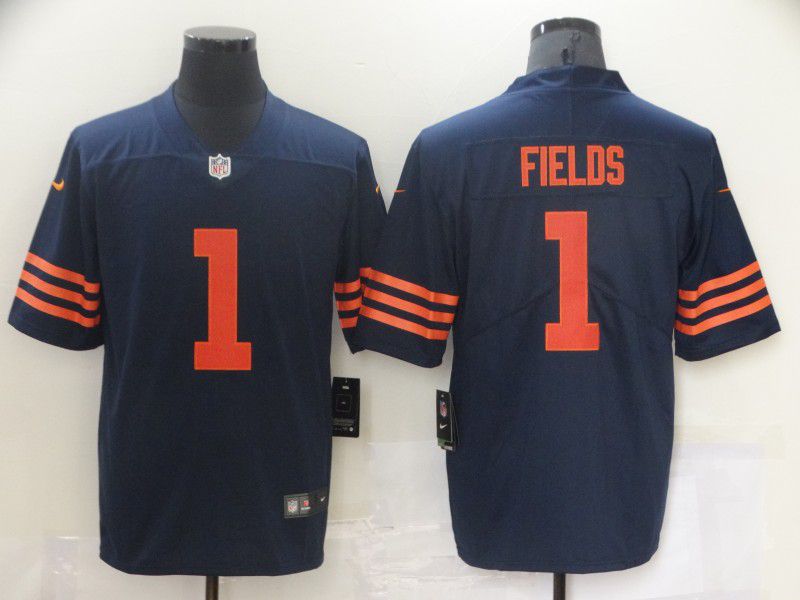 Men Chicago Bears #1 Fields Blue orange Nike Vapor Untouchable Limited 2021 NFL Jersey->tampa bay buccaneers->NFL Jersey